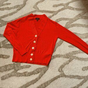 J. Crew Orange Cardigan Size small for Sale